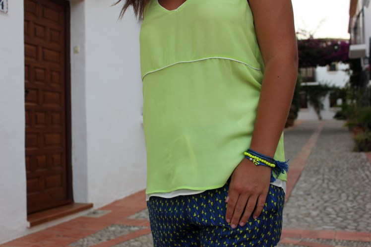 klein blue & lime green