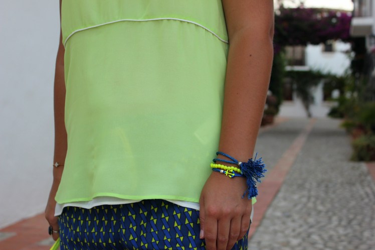 klein blue & lime green