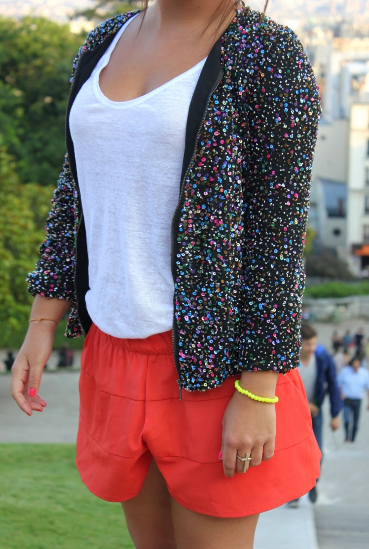 sequin bomber zara