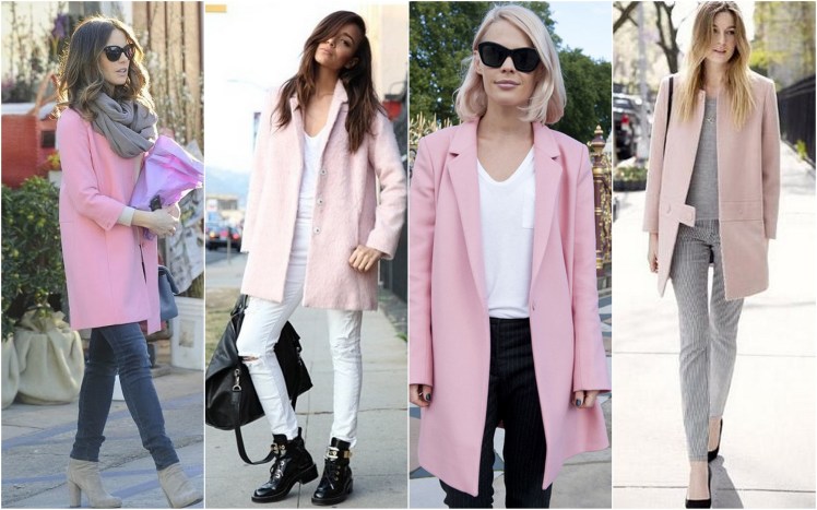 pastel pink coat