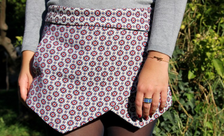 jacquard skort