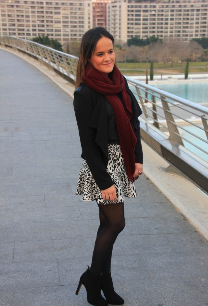 black white burgundy