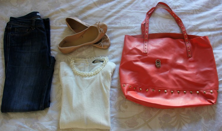 Pearl jumper zara coral