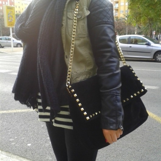 black and white stripes military