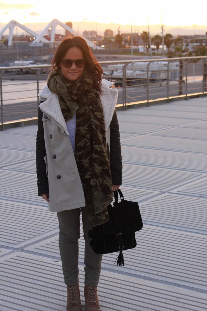 military outfit animal print