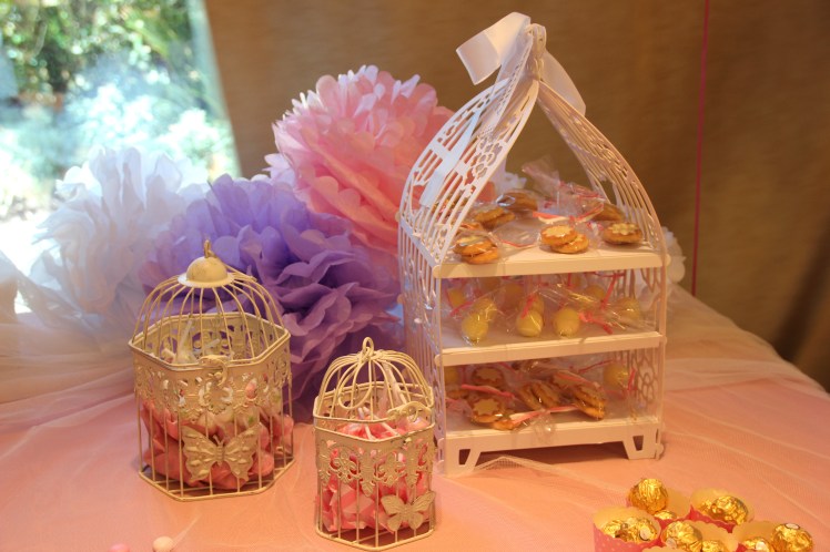 mesa de dulce para una comunión