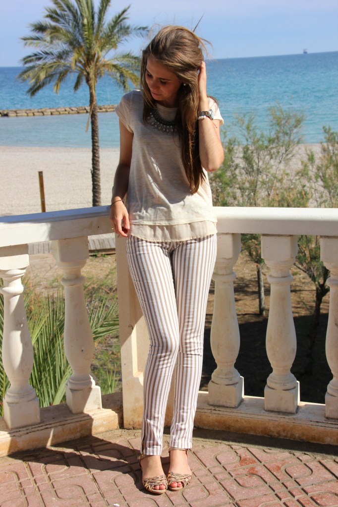 look nude beige y blanco