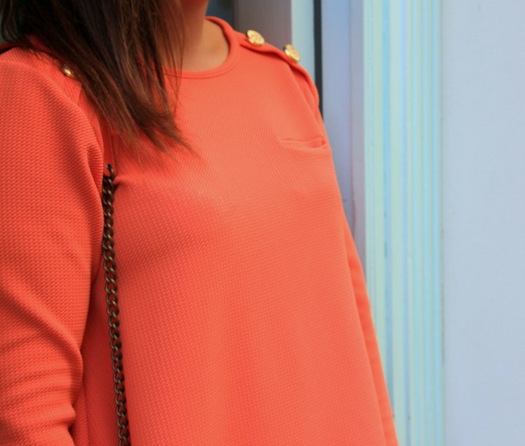 mini vestido naranja