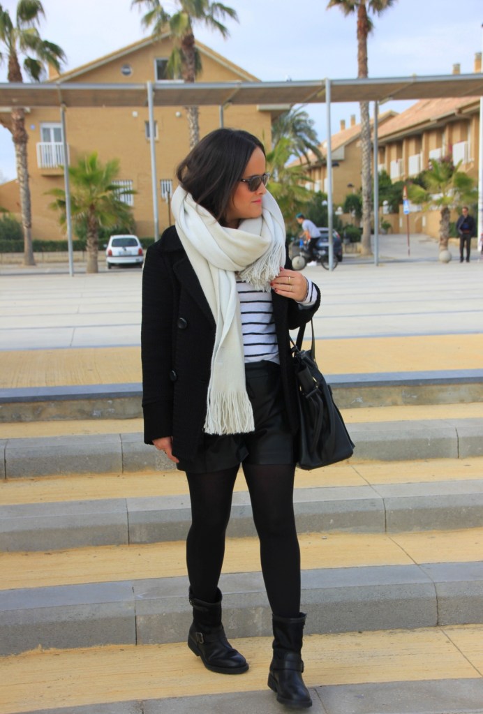 look blanco y negro