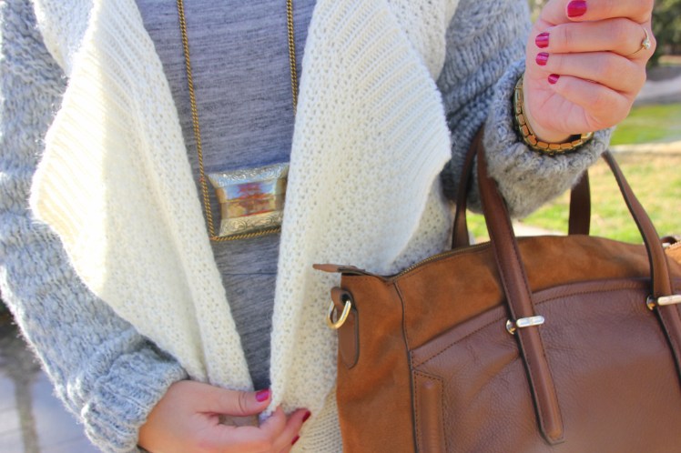 bolso marron massimo dutti