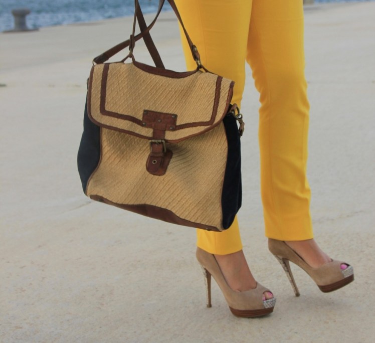 n.yellow trouser_pantalones amarillos ZARA