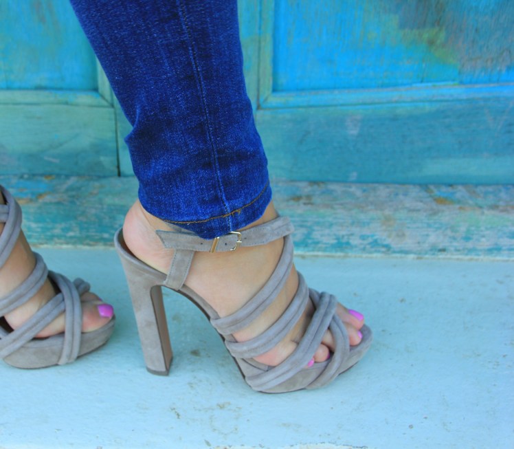 suede summer sandals