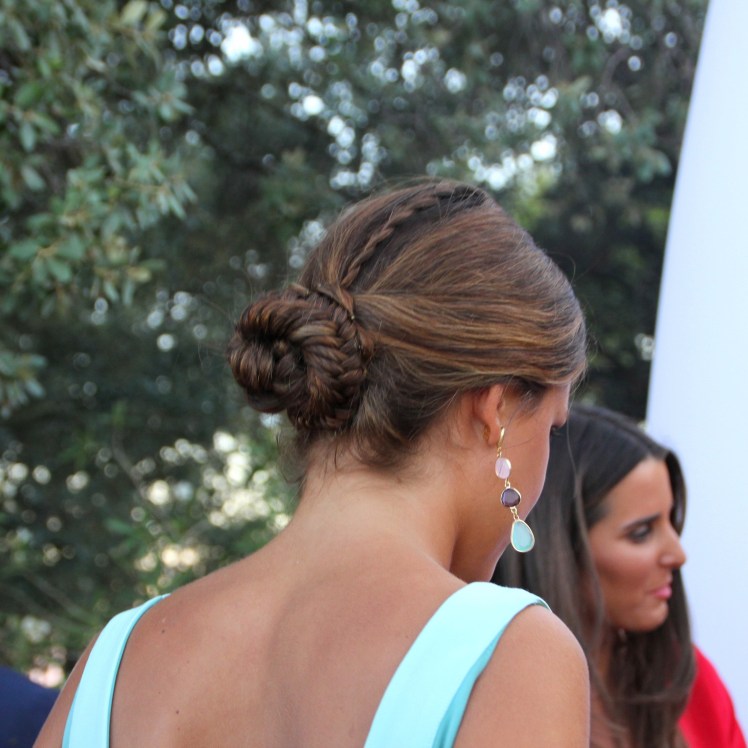 braid bun wedding