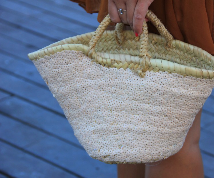 mini capazo lentejuelas